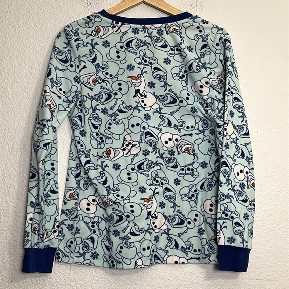 Disney Frozen Olaf Let It Go Fleece Pajama Set Womens Size Medium - Picture 7 of 10